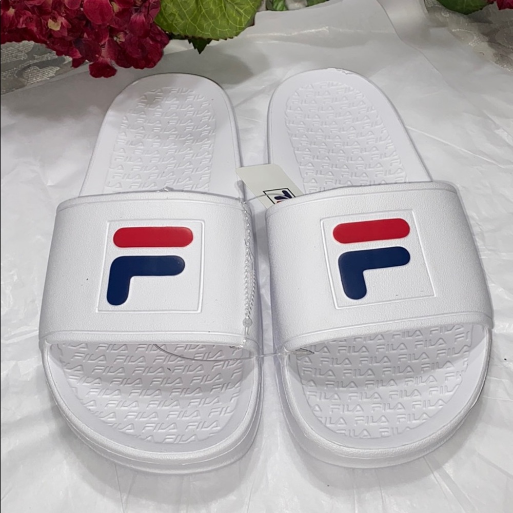 FILA slide sandals men size 10 Women size 11 New